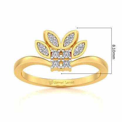 Span Crest Silver Ring - Yellow Gold - Image 5
