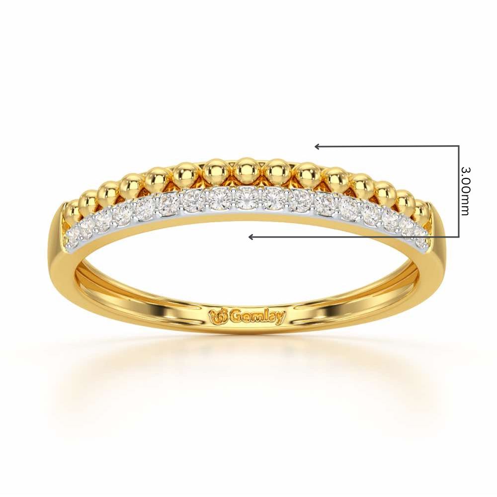 Perfect Bliss Silver Ring - Yellow Gold - Image 2