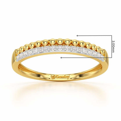 Perfect Bliss Silver Ring - Yellow Gold - Image 2