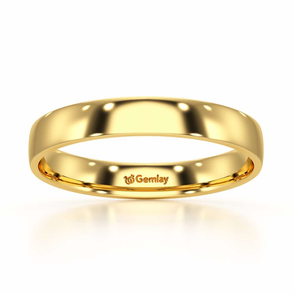 Bliss Aura Women Silver Ring Band - Yellow Gold - Image 2