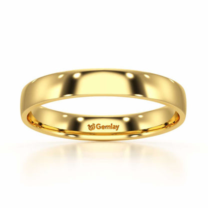 Bliss Aura Women Silver Ring Band - Yellow Gold - Image 2