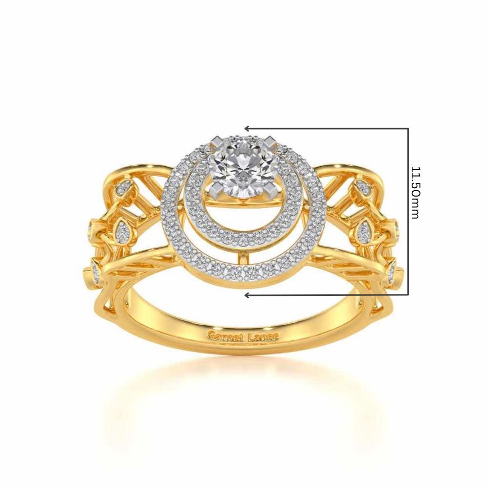Moksha Solitaire Ring - Yellow Gold - Image 5
