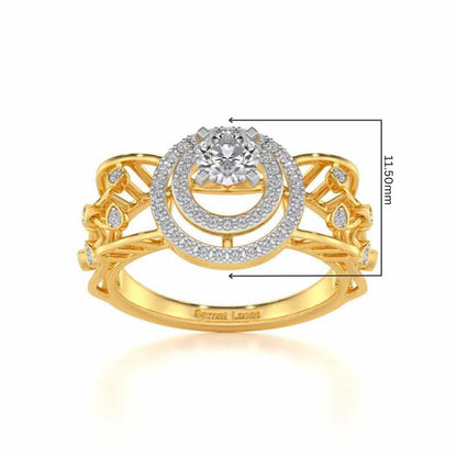 Moksha Solitaire Ring - Yellow Gold - Image 5
