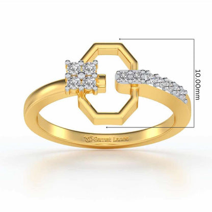 Anya Silver Ring - Yellow Gold - Image 5