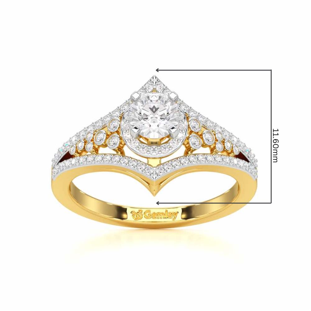 Ethereal Glow Solitaire Ring - Yellow Gold - Image 5