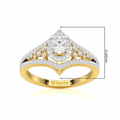 Ethereal Glow Solitaire Ring - Yellow Gold - Image 5