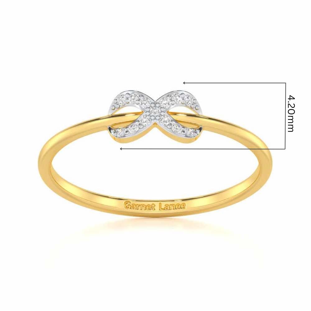 Seraphic Lumen Silver Ring - Yellow Gold - Image 5