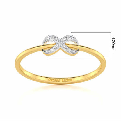 Seraphic Lumen Silver Ring - Yellow Gold - Image 5