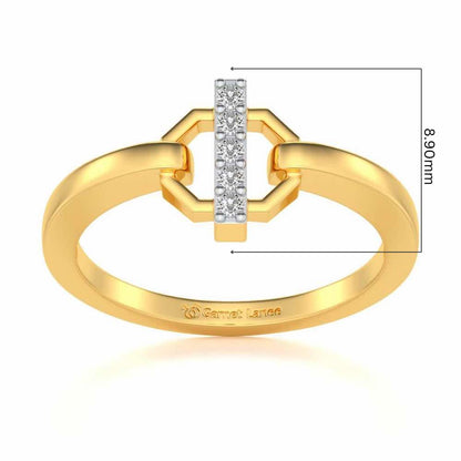 Idris Silver Ring - Yellow Gold - Image 5