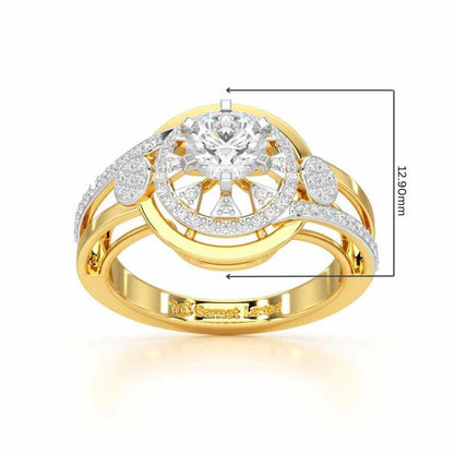 Delicate Luminescence Solitaire Ring - Yellow Gold - Image 5