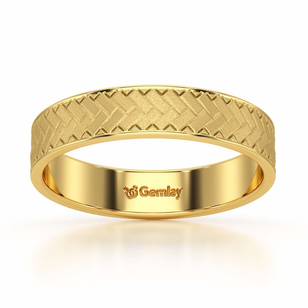 Isla Silver Ring - Yellow Gold - Image 2