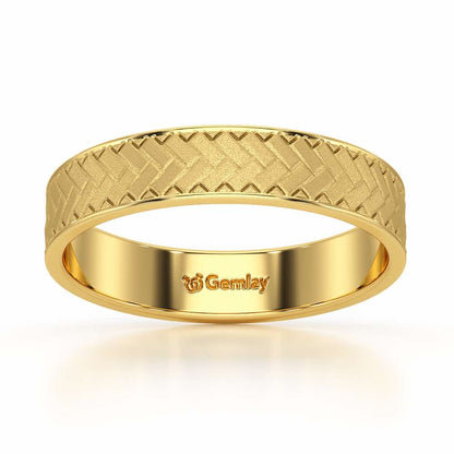 Isla Silver Ring - Yellow Gold - Image 2