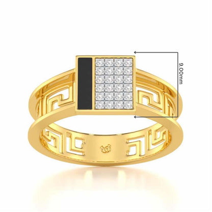Valencia Silver Ring - Yellow Gold - Image 5