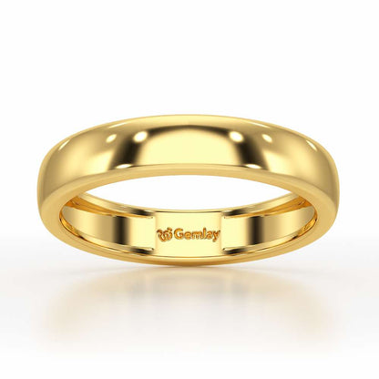 Preston Simple Band For Men - Yellow Gold - Image 2