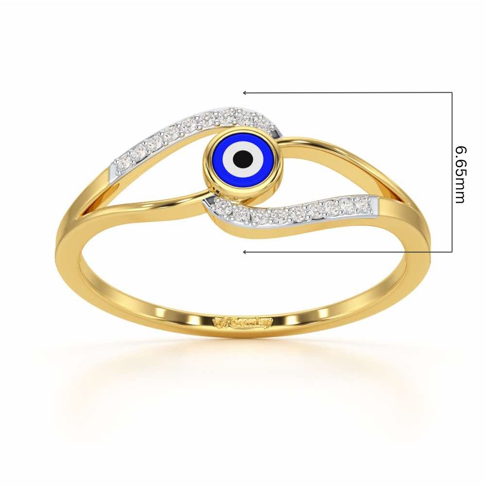Good Fortune Silver Ring - Yellow Gold - Image 5