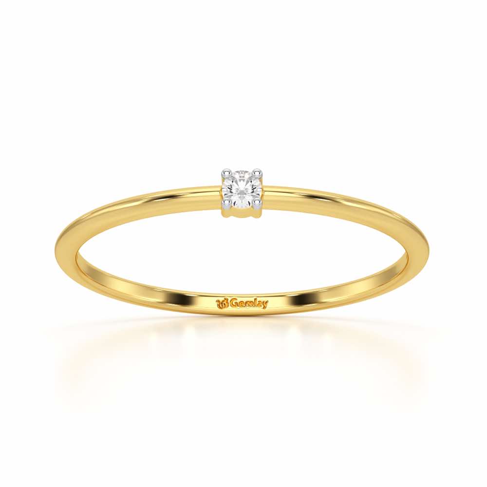Divine Touch Silver Ring - Yellow Gold - Image 2