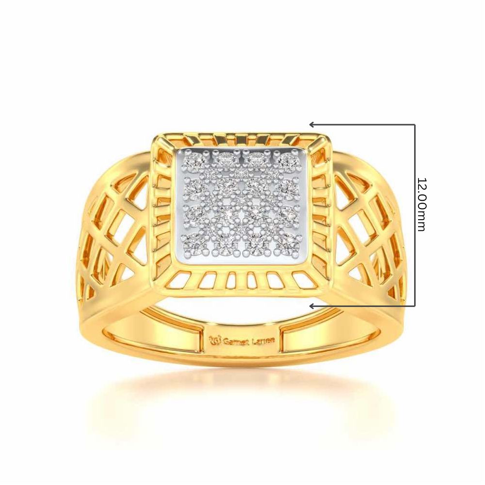 Spirited Silver Ring For Men - Yellow Gold - Image 5