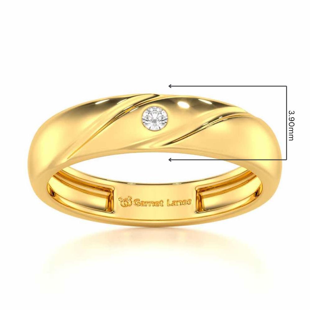 Noble Crest Men Solitaire Ring - Yellow Gold - Image 5