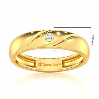 Noble Crest Men Solitaire Ring - Yellow Gold - Image 5