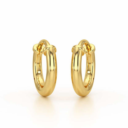 Tiny Glints Bali Earrings - Yellow Gold - Image 2