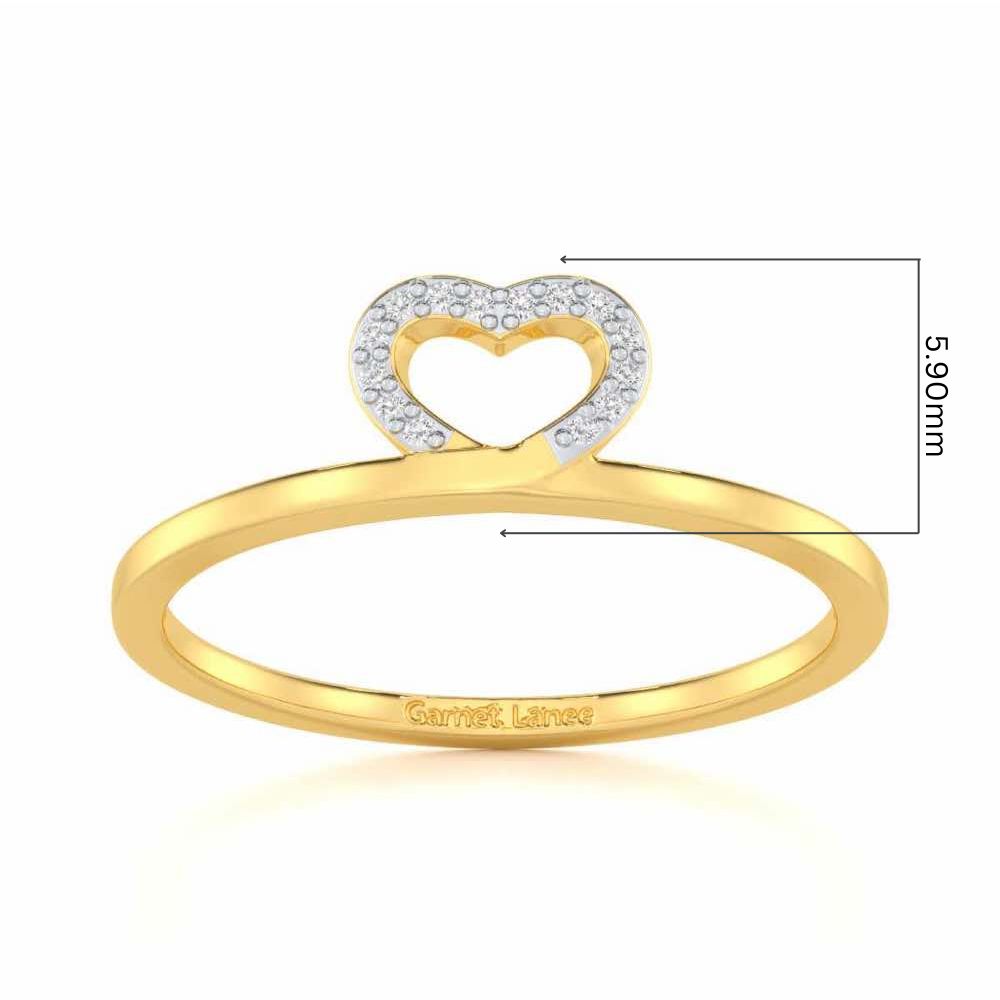 Royal Romance Silver Ring - Yellow Gold - Image 5
