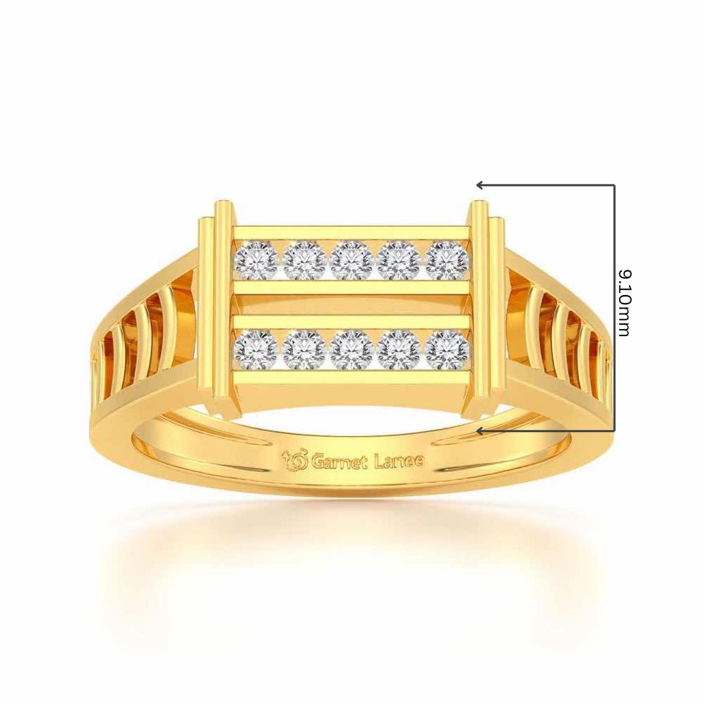 Pageant Ring For Men - Yellow Gold - Image 5