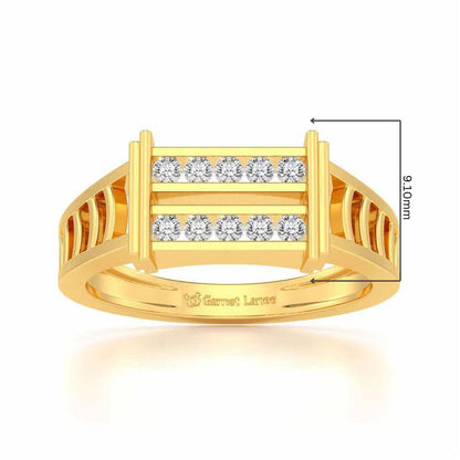 Pageant Ring For Men - Yellow Gold - Image 5