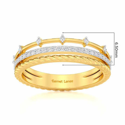 La-vish Silver Ring - Yellow Gold - Image 5