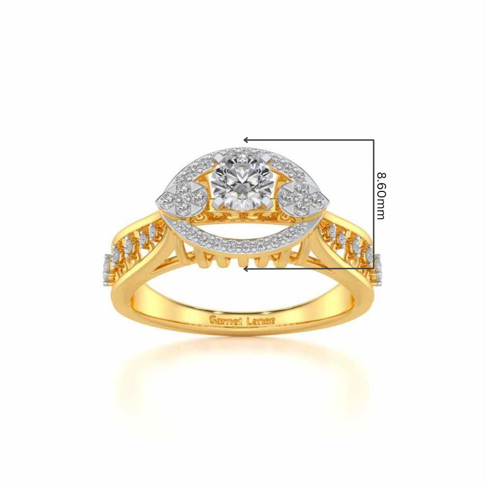 Amera Solitaire Ring - Yellow Gold - Image 5