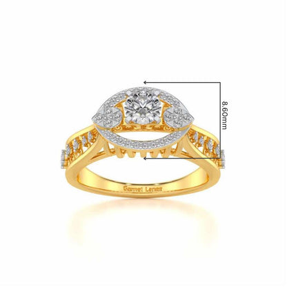 Amera Solitaire Ring - Yellow Gold - Image 5