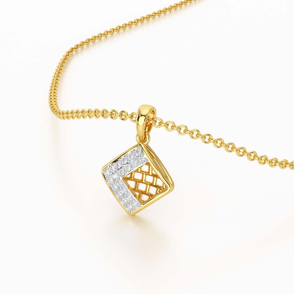Luminous Bliss Silver Pendant - Yellow Gold - Image 2
