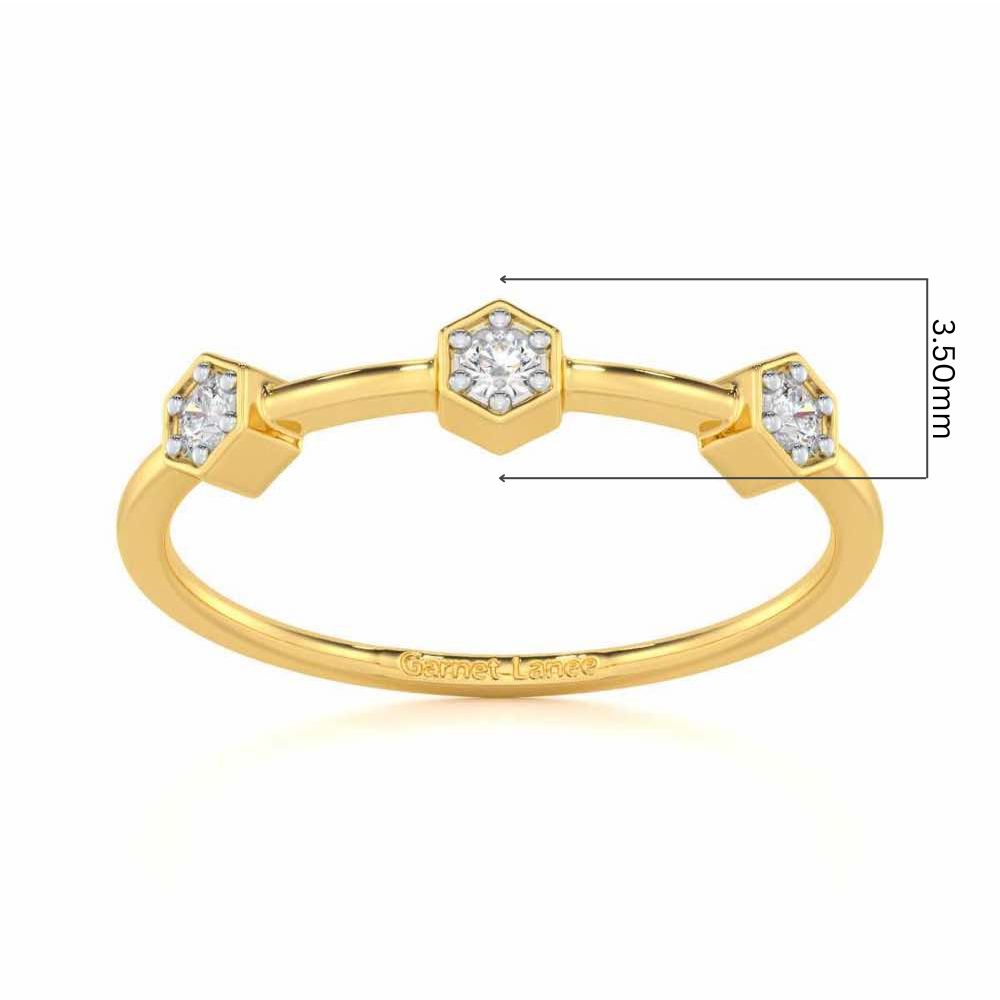 Captivating Charm Silver Ring - Yellow Gold - Image 5