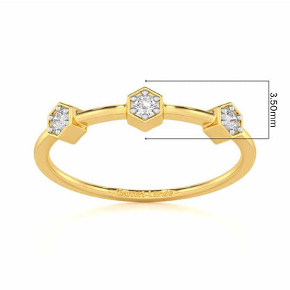 Captivating Charm Silver Ring - Yellow Gold - Image 5