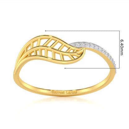 Pure Pleasure Silver Ring - Yellow Gold - Image 5