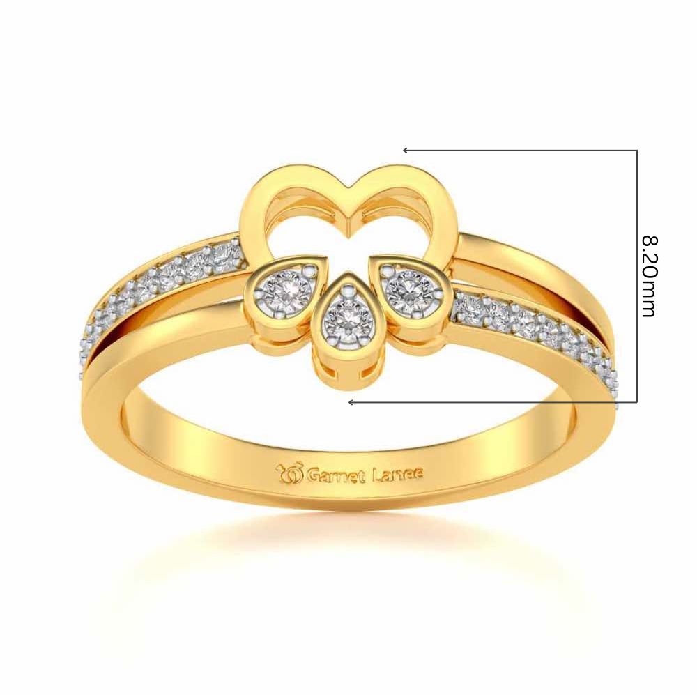 Incompletely Complete Silver Ring - Yellow Gold - Image 5