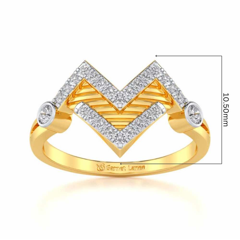 Metaverse Silver Ring - Yellow Gold - Image 5