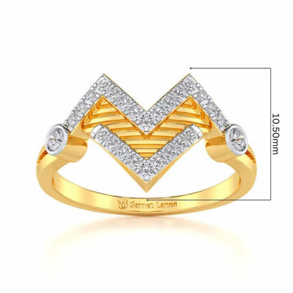 Metaverse Silver Ring - Yellow Gold - Image 5