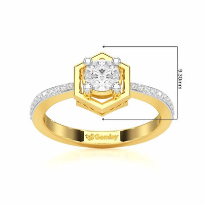 Majestic Luminescence Solitaire Ring - Yellow Gold - Image 5