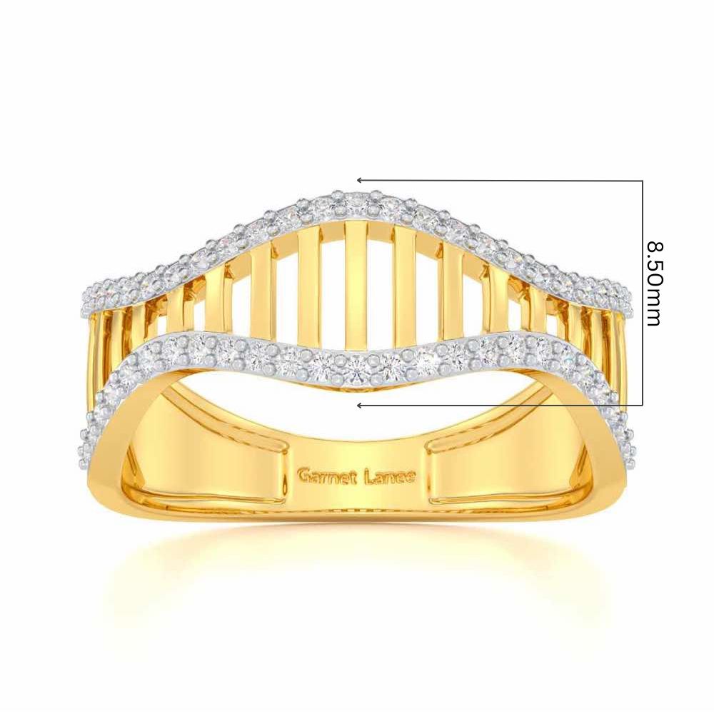 Vibration Silver Ring - Yellow Gold - Image 5