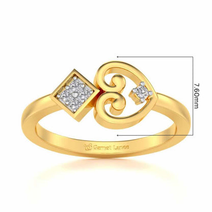 Harini Silver Ring - Yellow Gold - Image 5