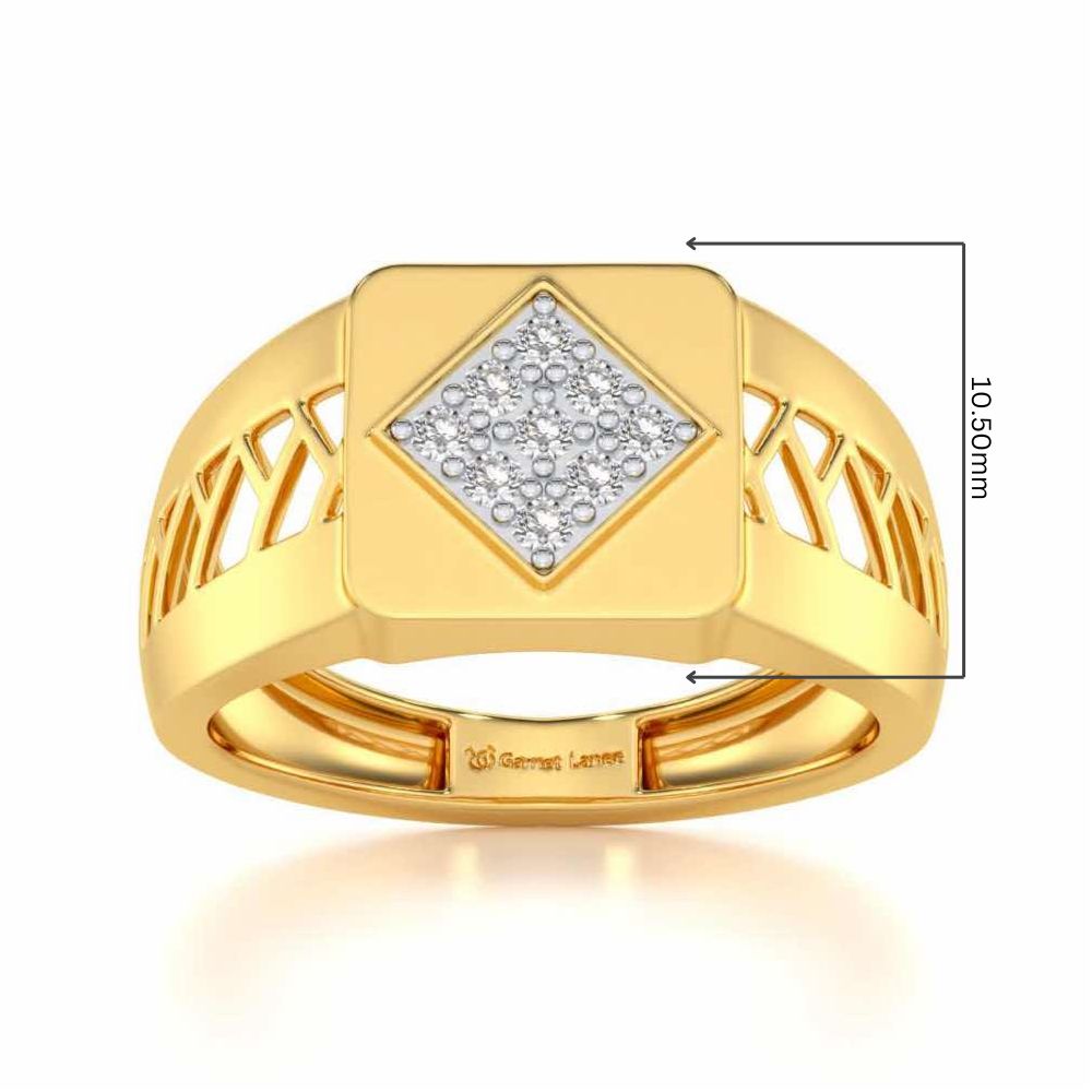 Corybantic Silver Ring For Men - Yellow Gold - Image 5