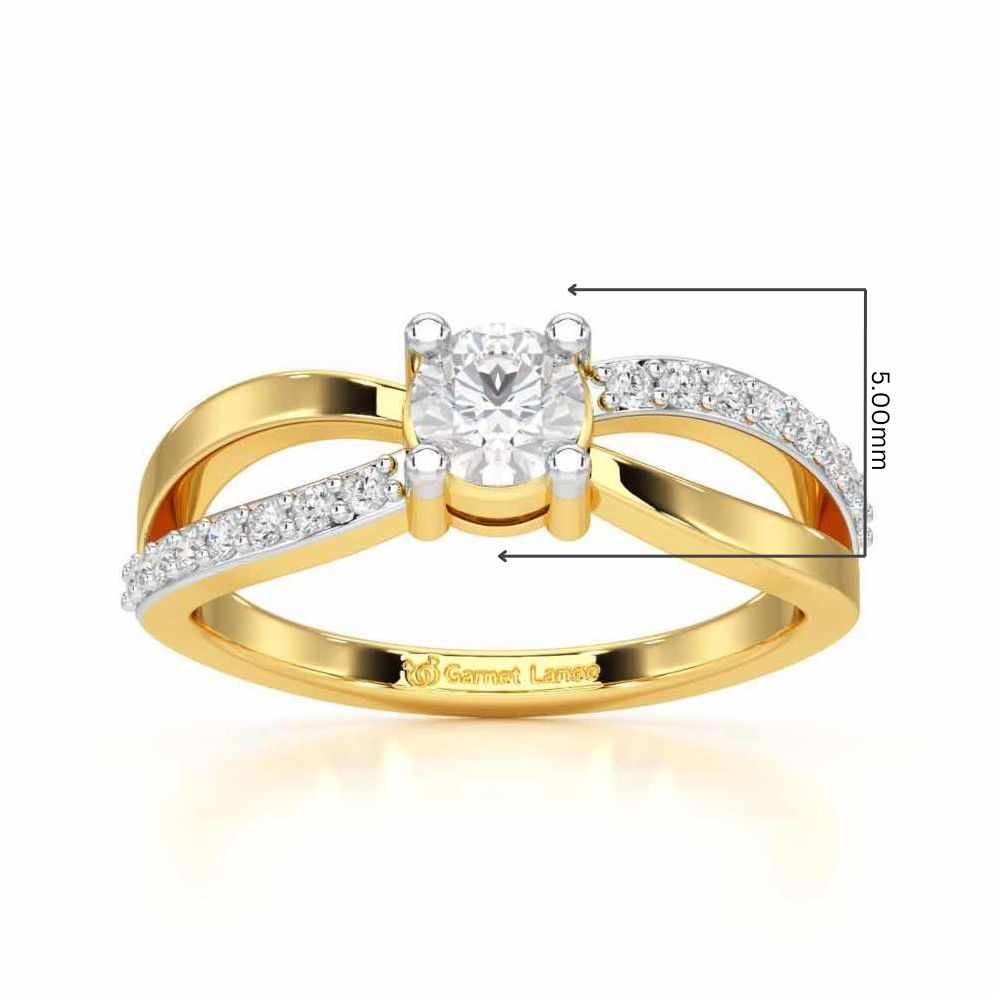 Surreal Grace Solitaire Ring - Yellow Gold - Image 5