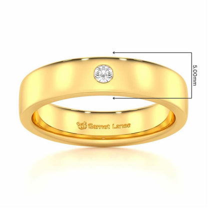 Sovereign Shine Men Solitaire Ring - Yellow Gold - Image 5