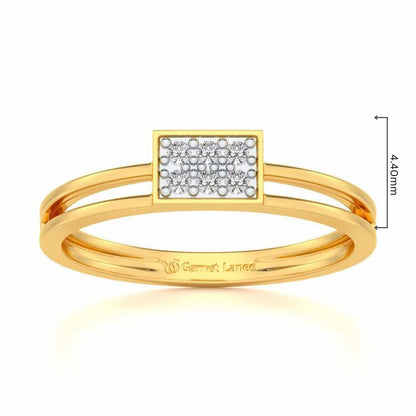 Conclave Silver Band Ring - Yellow Gold - Image 5