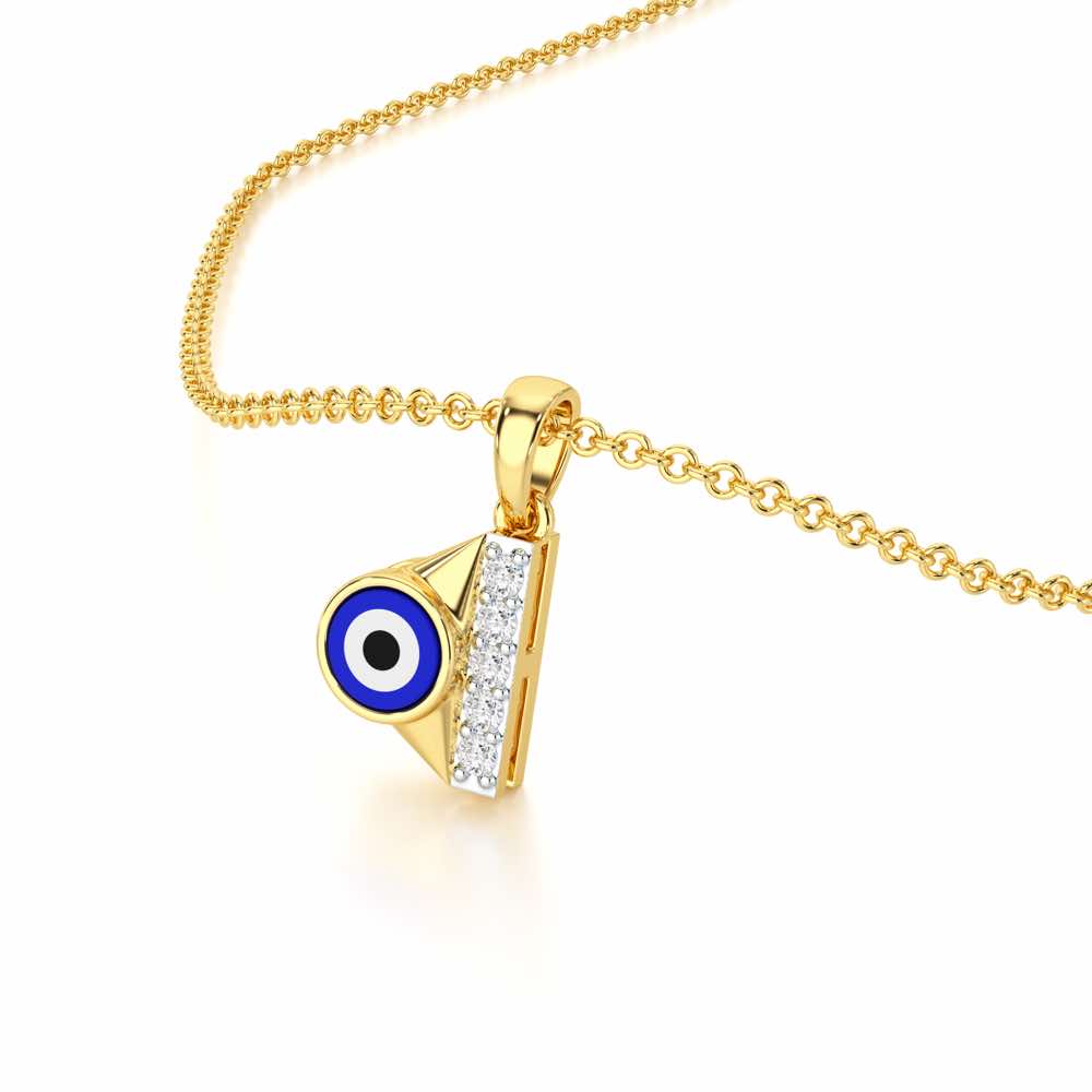 Aura of Protection Silver Pendant - Yellow Gold - Image 2