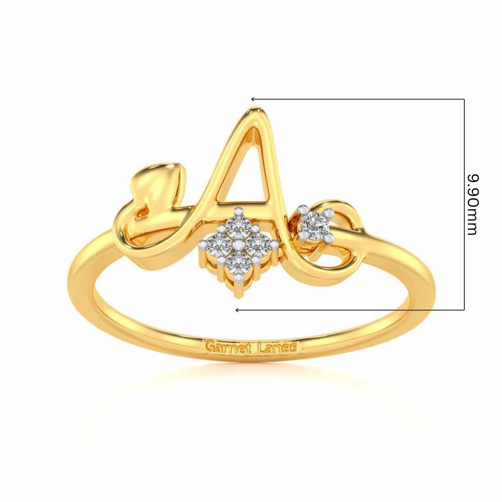 Blossom A Silver Ring - Yellow Gold - Image 5