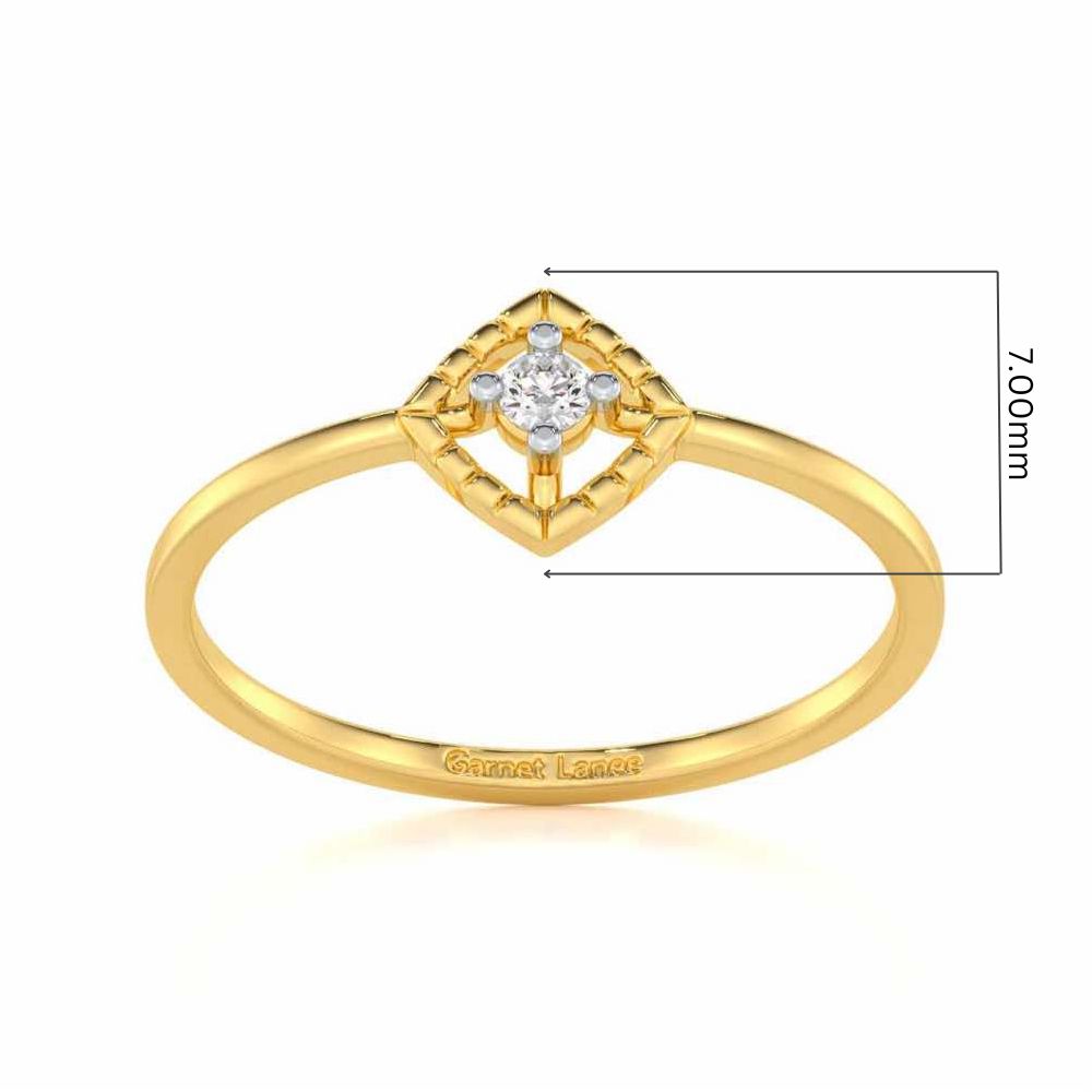 Luminous Luster Silver Ring - Yellow Gold - Image 5