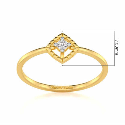 Luminous Luster Silver Ring - Yellow Gold - Image 5