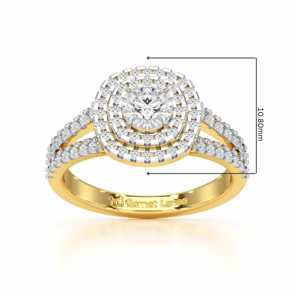 Elysian Glisten Solitaire Ring - Yellow Gold - Image 5