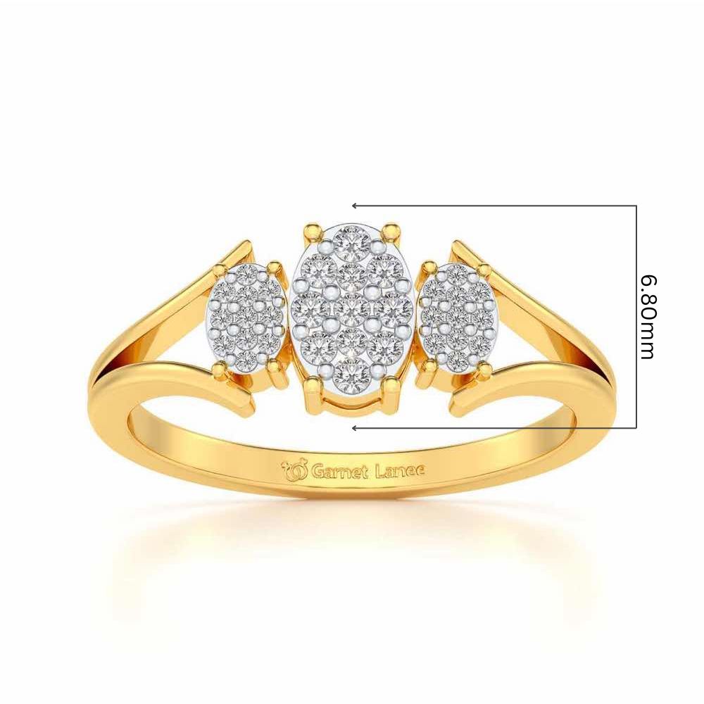 Chasmum Silver Ring - Yellow Gold - Image 5
